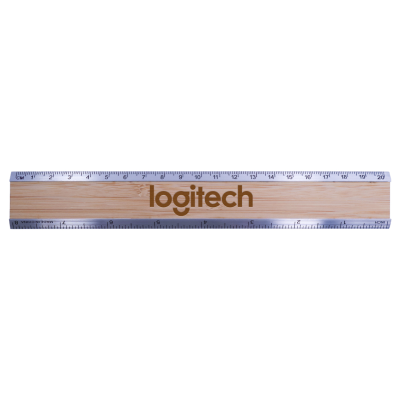 Picture of BAMBOO & ALUMINIUM METAL RULER
