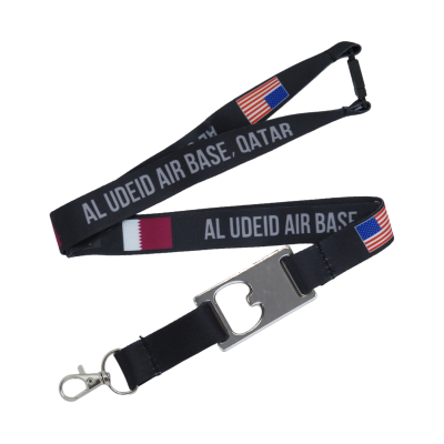 Picture of DYE SUBLIMATION LANYARD with Bottle Opener.