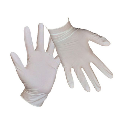 LATEX GLOVES.