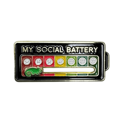 Picture of MY SOCIAL BATTERY SLIDING BADGE