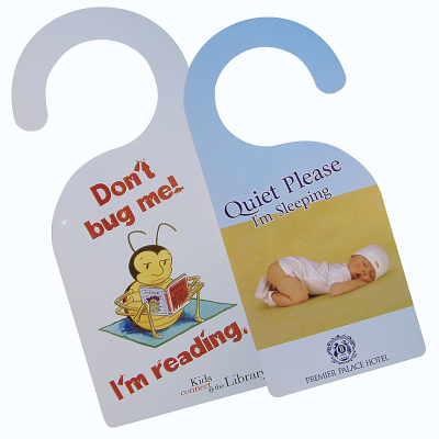 Picture of PLASTIC DOOR HANGERS.