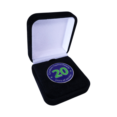 Picture of SOFT ENAMEL BADGE in Hinged Velour Box