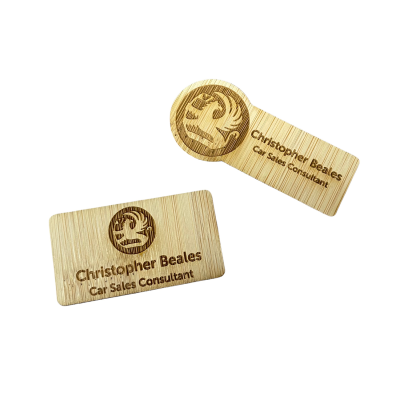 Picture of BAMBOO NAME BADGE.