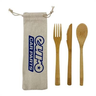 Picture of BAMBOO CUTLERY SET