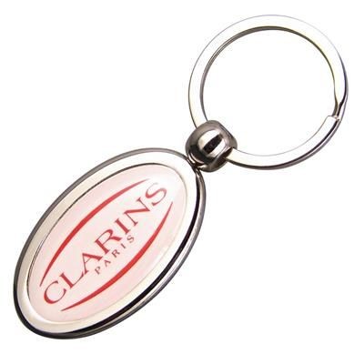 Picture of OVAL ZINC ALLOY DOMED KEYRINGS