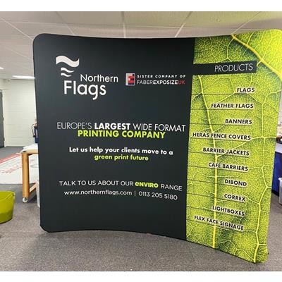 Picture of MEDIUM FLEXI CURVE FABRIC DISPLAY WALL