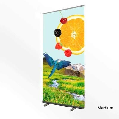 Picture of MEDIUM DELUXE PULL UP ROLLER BANNER.