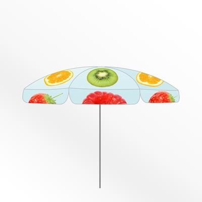 Picture of SMALL ROUND CUSTOM PARASOL.