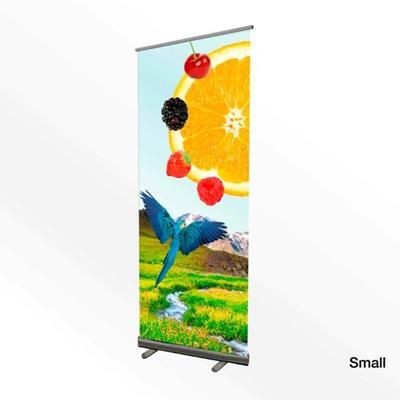 Picture of SMALL PVC PULL UP ROLLER BANNER.