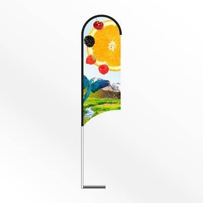 Picture of SMALL WING FEATHER FLAG BANNER with Car Base