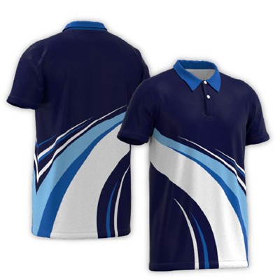 Picture of FULLY BESPOKE DYE SUBLIMATED 170G SPORTS BREATHABLE POLO SHIRT.