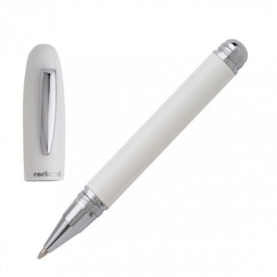 Picture of CACHAREL MINI METAL AQUARELLE BLANC BALL PEN in White.