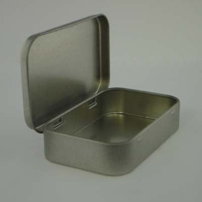 Picture of PASTILLE TIN with Hinged Lid.