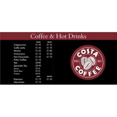 Picture of COFFEE MENU SIGN BOARD