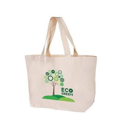 Picture of WINDSOR LUXURY 12OZ NATURAL HEAVY COTTON SHOPPER TOTE BAG FOR LIFE.