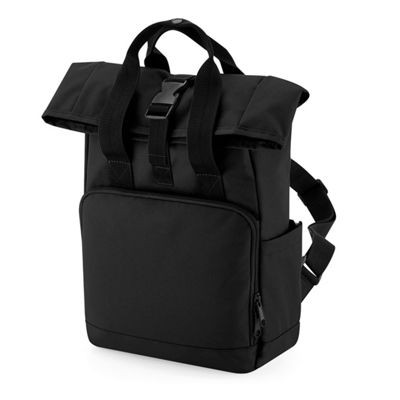 Picture of RECYCLED DOUBLE HANDLE ROLL-TOP LAPTOP BACKPACK RUCKSACK.