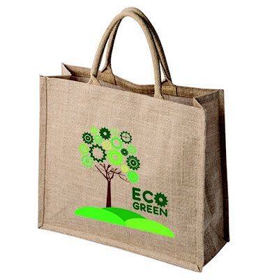 Picture of BIODEGRADABLE JUTE BAG with Natural Starch Lining.