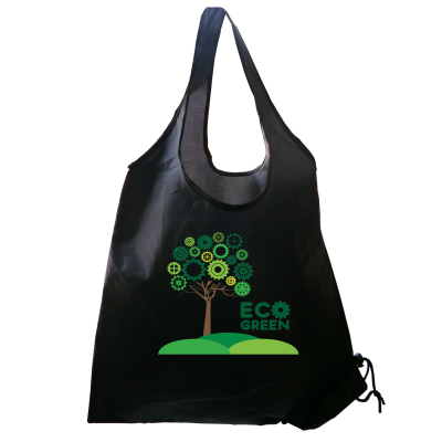 Picture of BLACK POLYESTER FOLDING BAG in a Bag