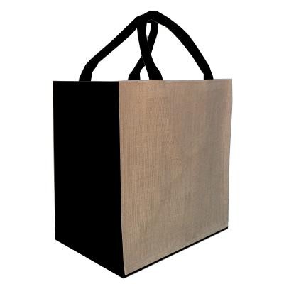 Picture of JUT3 NATURAL JUTE BAG with Black Trim