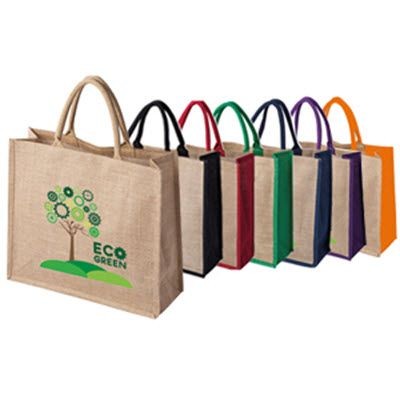 Picture of ALDERLEY JUTE SHOPPER TOTE BAG FOR LIFE