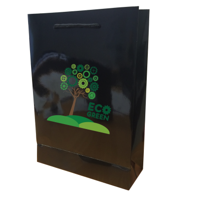 Picture of WALTON A4 GLOSS LAMINATED BLACK PAPER CARRIER BAG