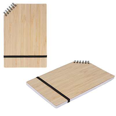 Picture of A5 BAMBOO CORNER-BOUND NOTE BOOK