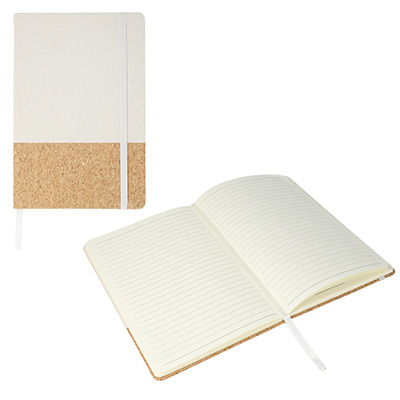 Picture of A5 COTTON AND CORK NOTE BOOK