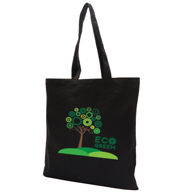 Picture of DUNHAM 8OZ PREMIUM BLACKL COTTON SHOPPER TOTE BAG