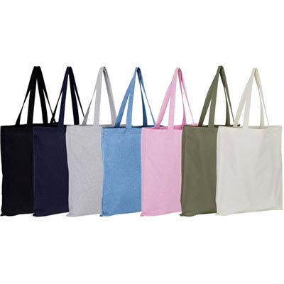Picture of 100% RECYCLED COTTON BLEND ECO SHOPPER TOTE BAG with Long Handles