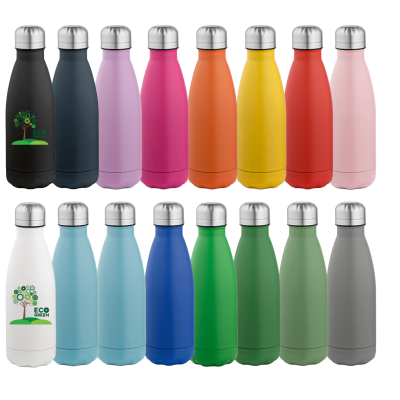 Picture of ARIZONA 450ML RECYCLED DOUBLE WALLED FULL COLOUR DRINK BOTTLE.