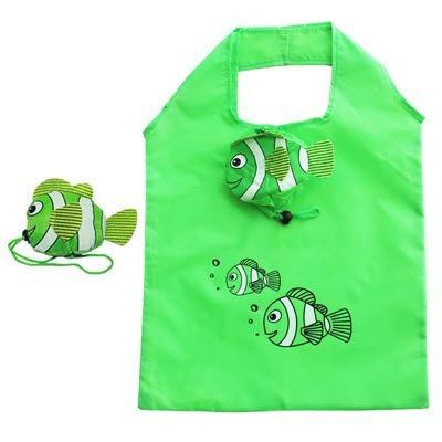 Picture of 210D POLYESTER BESPOKE FOLDING CUSTOM SHAPE SCRUNCHY PROMOTIONAL BAG