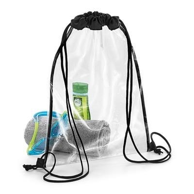 Picture of CLEAR TRANSPARENT DRAWSTRING BAG - PVC FREE