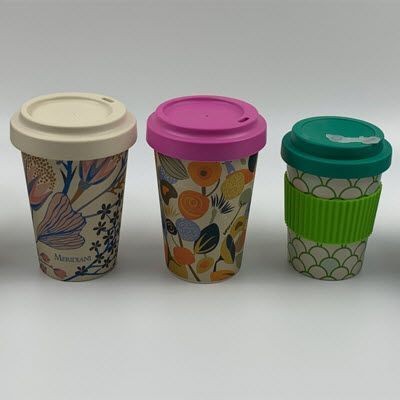 Picture of DUNHAM PROMOTIONAL BAMBOO FIBRE REUSABLE COFFEE CUP.