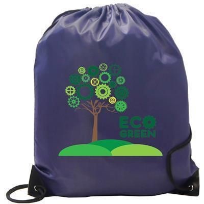 Picture of 210D CHILDRENS RECYCALBLE BURTON POLYESTER GYMSACK DRAWSTRING BAG