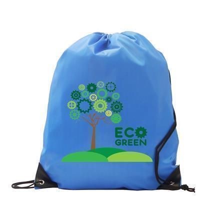 Picture of 210D CHILDRENS RECYCLABLE BURTON POLYESTER GYMSACK DRAWSTRING BAG.