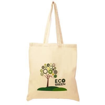 Picture of 5OZ PREMIUM NATURAL COTTON SHOPPER TOTE BAG.