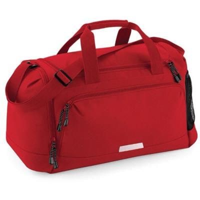 Picture of HOMESTEAD 600D POLYESTER HOLDALL in Red