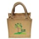 Picture of MINI JUTE SUSTAINABLE SHOPPER TOTE BAG in Natural
