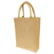 Picture of OVERSIZE A4 GIFT NATURAL JUTE SUSTAINABLE SHOPPER TOTE BAG with 40cm Handles