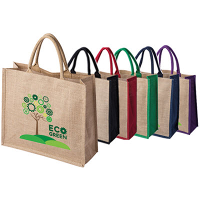 Picture of LARGE ECO FRIENDLY NATURAL JUTE BAG.