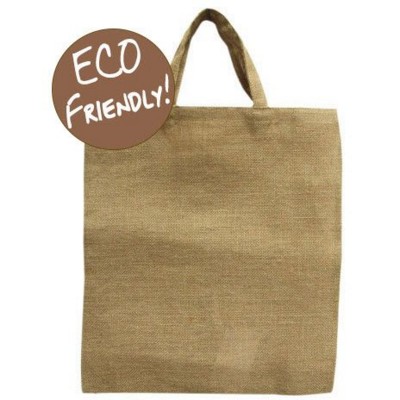 Picture of NATURAL JUTE FULLY BIO-DEGRADABLE ECO SHOPPER TOTE BAG.