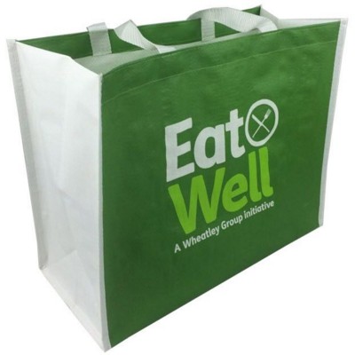 Picture of KNOWSLEY GLOSSY LAMINATED WOVEN BIG SHOPPER with Nylon Handles.