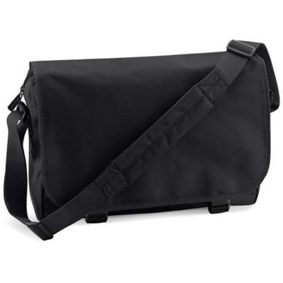 Picture of MARBURY 600D POLYESTER MESSENGER BAG in Black.