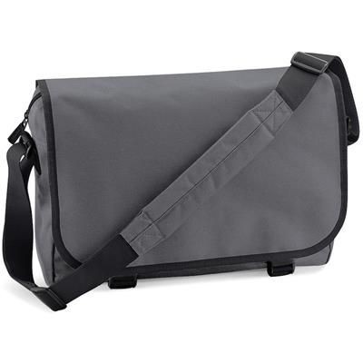 Picture of MARBURY 600D POLYESTER MESSENGER BAG in Grey.