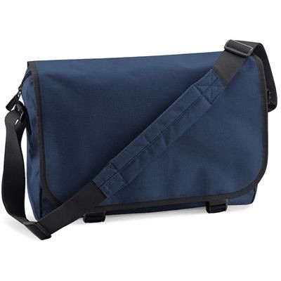 Picture of MARBURY 600D POLYESTER MESSENGER BAG in Navy Blue.
