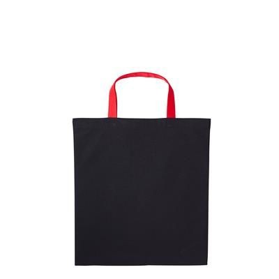 Picture of DUNHAM PREMIER BIODEGRADABLE DYED 5OZ COTTON SHOPPER TOTE BAG FOR LIFE with Short Contrast Handles.