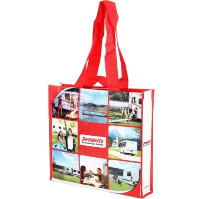 Picture of RECYCLED PET TOTE SHOPPER TOTE BAG with Long Handles.