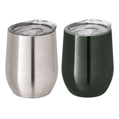 Picture of MONTANA 400ML DOUBLE WALLED STAINLESS STEEL METAL THERMAL INSULATED CUP with Sliding Lid