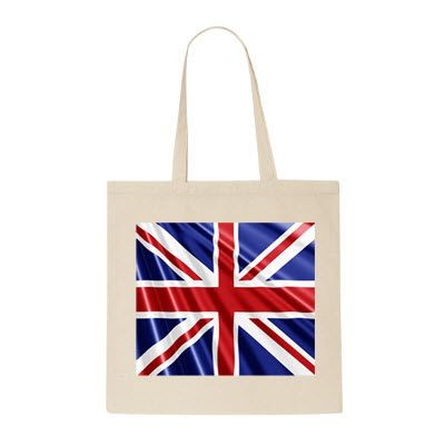 Picture of BRITISH MADE 100% NATURAL COTTON SHOPPER TOTE BAG FOR LIFE