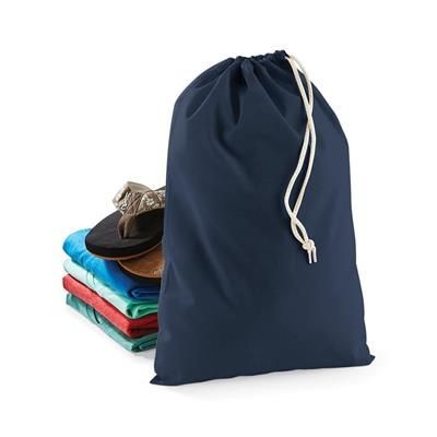 Picture of WESTFORD MILL COTTON STUFF BAG DRAWSTRING DUFFLE in Black.